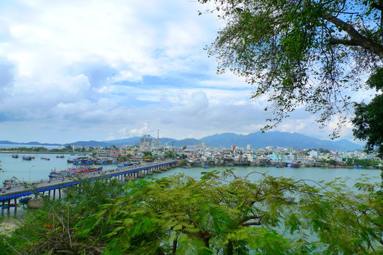 Po Nagar towers at mouth of C&aacute;i River, Nha Trang, Vietnum