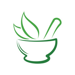 Herbal Pharmacy Logo, Traditional Medicine