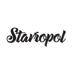 stavropol, text design. Vector calligraphy. Typography poster.