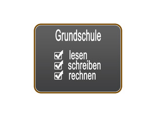 Grundschule mit lesen schreiben rechnen