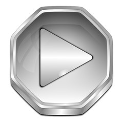 Play Button - 3D illustration