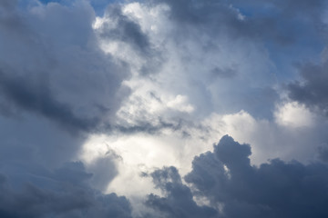 dark storm clouds before rain