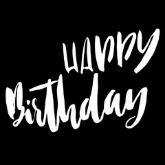 Fototapeta premium Happy birthday to you. Lettering for invitation and greeting card, prints and posters. Handwritten inscription. Calligraphic design. Vector illustration