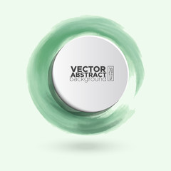 Color ink round stroke on white