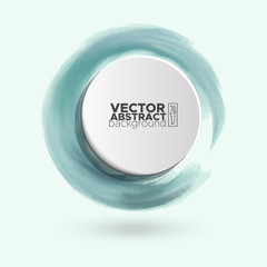 Color ink round stroke on white