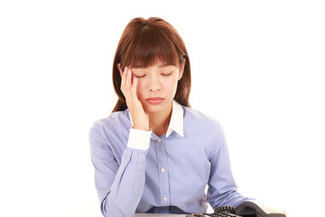 疲れた女性