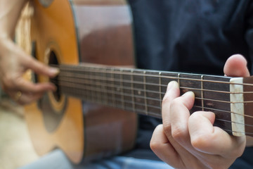 Fototapeta premium Relaxing Time With Classical Acoustic Guitar