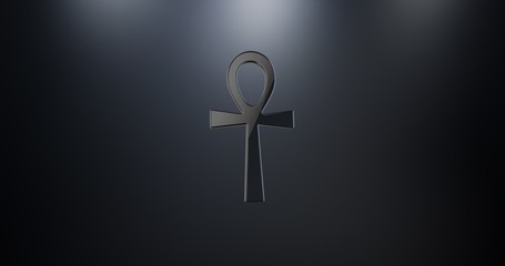 Ankh Black 3d Icon