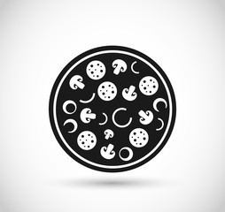 Pizza icon vector