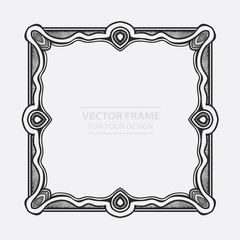 Vintage vector set retro frame, cards. Floral royal engraving design labels advertising place for text. Flourishes Line calligraphic background.