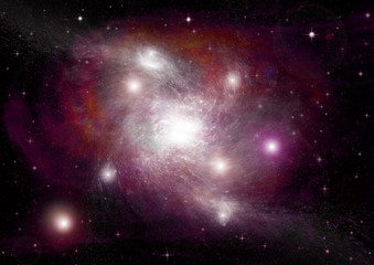 galaxy in a free space