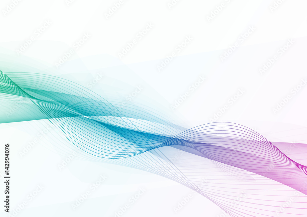 Canvas Prints futuristic modern high-tech line wave layout