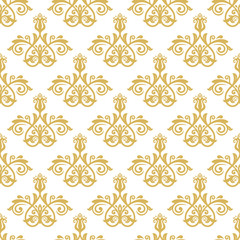 Seamless classic golden pattern. Traditional orient ornament
