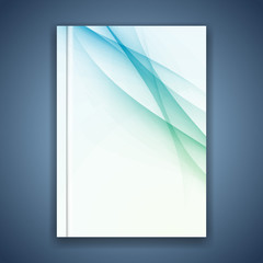 Business folder cover conceptual layout