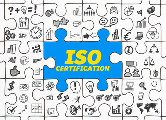 ISO certification / Puzzle mit Symbole