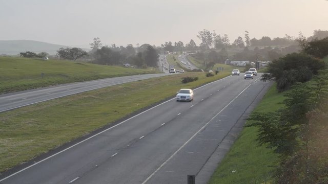 Busy country highway / freeway time lapse - HD