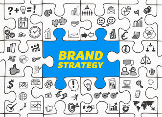 Brand Strategy / Puzzle mit Symbole