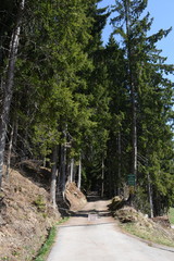 Berg, Berg im Drautal, Oberberg, Straße, Weg, Straßensperre, Almerschließungsweg, Tafel