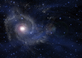 galaxy in a free space