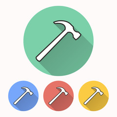 Hammer - vector icon.