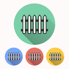 Fence - vector icon.