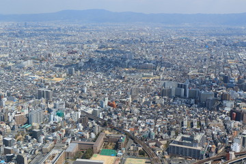 Fototapeta na wymiar cityscape of Osaka