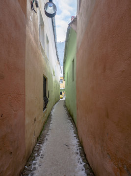 Strada Sforii (Rope Street) is the narrowest street in Brasov, Romania, and one of the narrowest in the whole Europe, with a width between 111 and 135 centimeters 