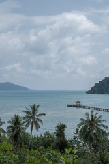 A pier on the ocean, Koh Chang, Thailand