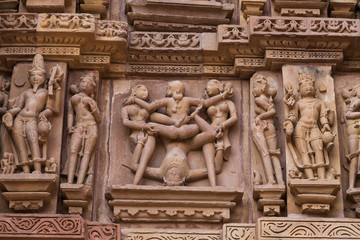 Fototapeta na wymiar Khajuraho Group of Monuments 