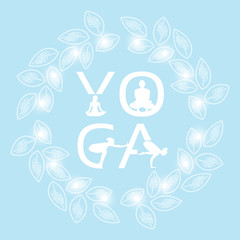 Yoga Sport Fitness Woman Exercise Workout Silhouettes Girl Vector Illustration