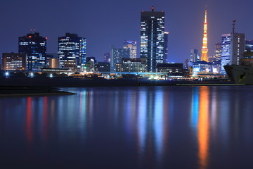 Fototapeta na wymiar Tokyo night view