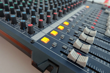 Audio control panel.