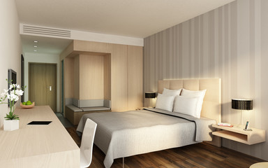 Hotelzimmer P1 creme