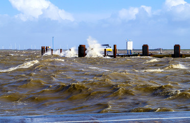 Sturm an der Nordsee