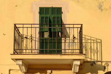 sunny balcony at Alassio, Italy