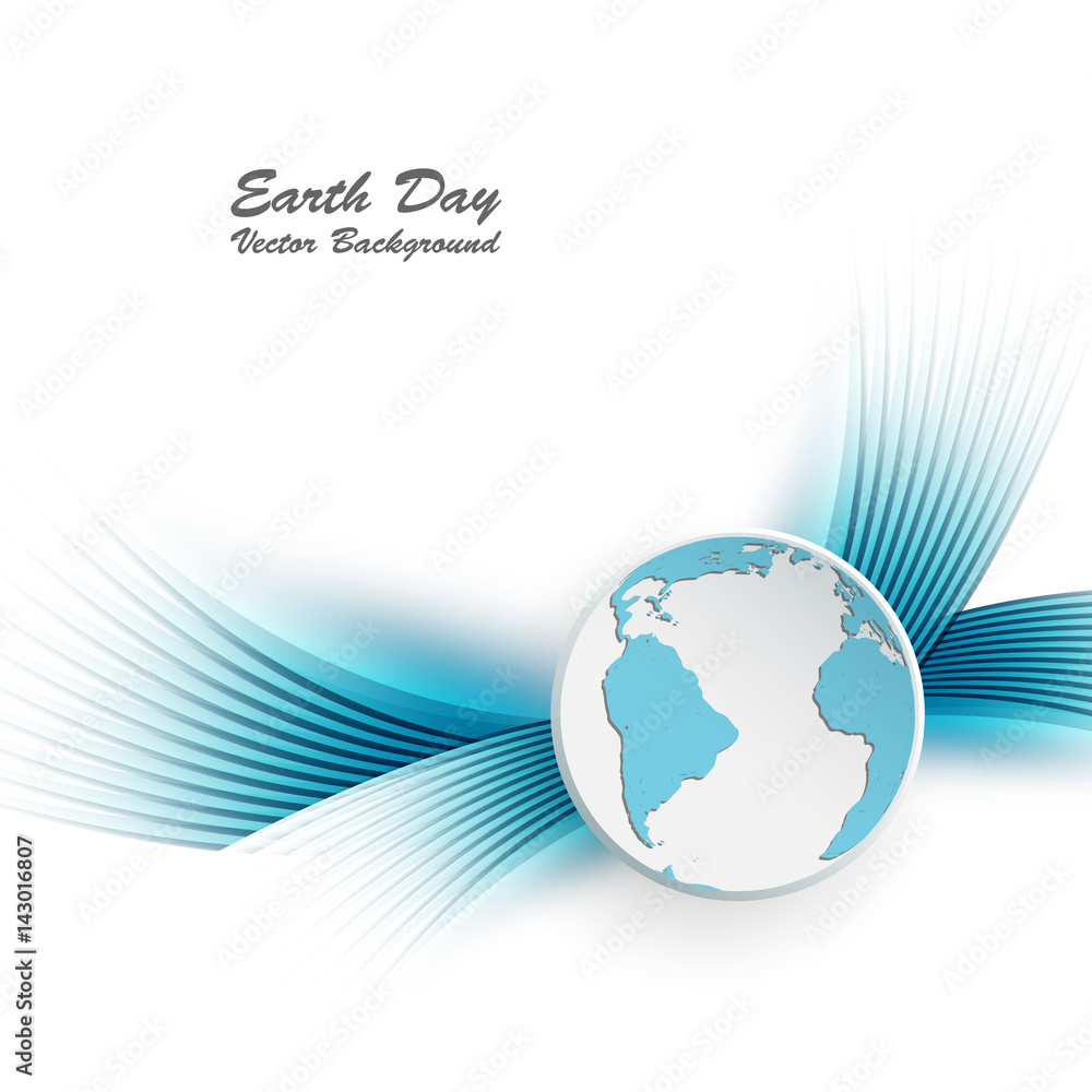 Poster earth day vector background. backdrop for april event. elements for your design. eps10
