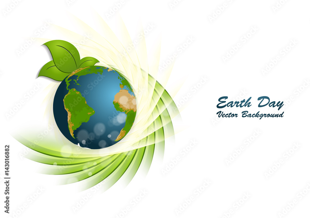 Poster earth day vector background. backdrop for april event. elements for your design. eps10