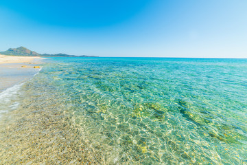 Fototapeta na wymiar Turquoise sea in Piscina Rei