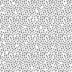 Seamless vector background with random black elements. Abstract ornament. Dotted abstract pattern