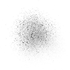 graffiti subtle sprayed element in black over white