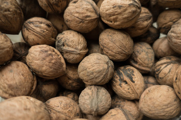 Whole unpeeled walnuts