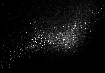 Papier Peint photo autocollant Graffiti graffiti sprayed cloud with speckles in white over black