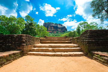 Fototapeta premium Sigiriya Lion Rock Fortress in Sri Lanka