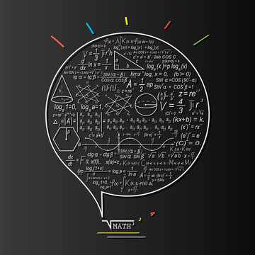 Math logo concept