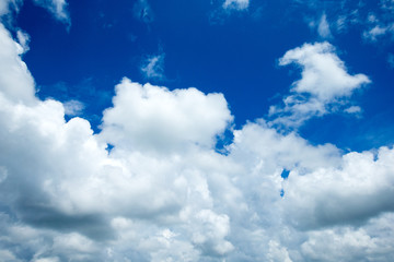 blue sky with cloud