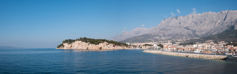 Fototapeta premium Panorama of Makarska city