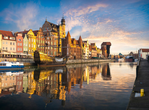 Cityscape of Gdansk in Poland