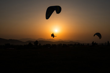 Paragliding at Bir
