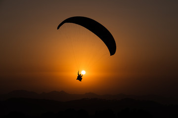 Paragliding at Bir
