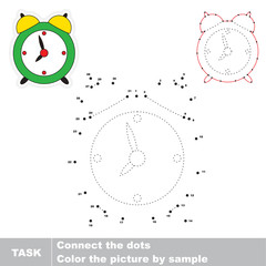 Vector trace educational game for preschool kids.